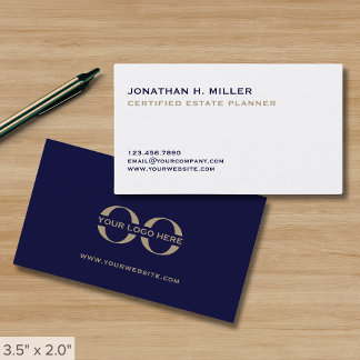 Tarjetas de visita Minimalista simples con logotip