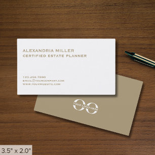 Tarjetas de visita Minimalista simples con logotip