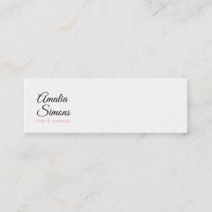 Tarjetas de visita minimalistas blancas