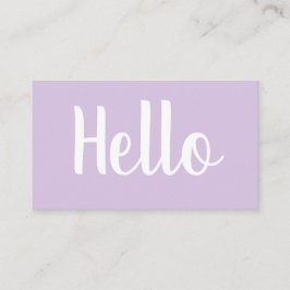 Tarjetas de visita minimalistas en negrita en tono