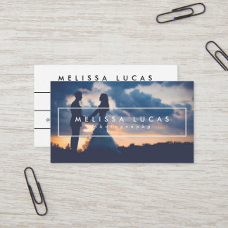Tarjetas de visita mínimas de la fotografía