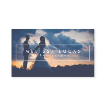 Tarjetas de visita mínimas de la fotografía