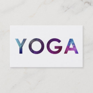 Tarjetas de visita mínimas y simples de la yoga