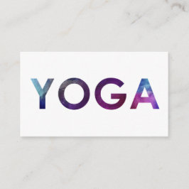 Tarjetas de visita mínimas y simples de la yoga