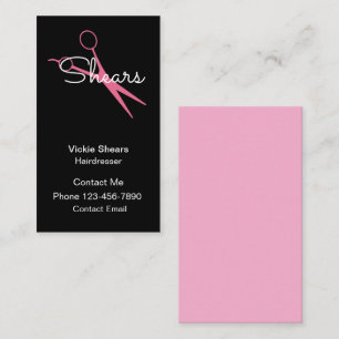Tarjetas de visita moderna de moda Hairstylist