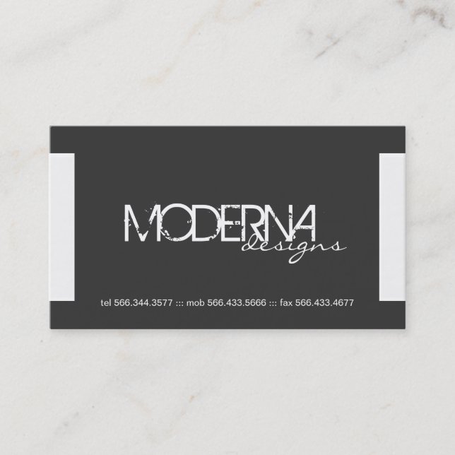 Tarjetas de visita modernas (Anverso)