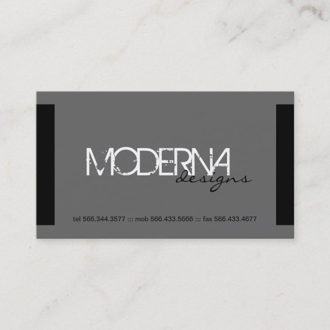 Tarjetas de visita modernas (Anverso)