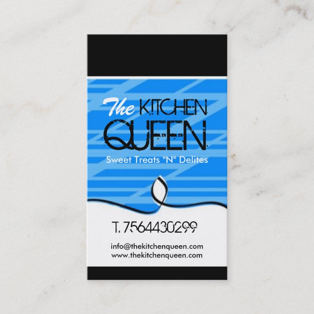 Tarjetas de visita modernas de la panadería (Anverso)