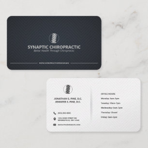 Tarjetas de visita modernas de quiropráctico Mini