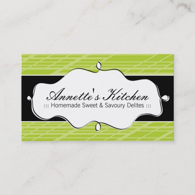 Tarjetas de visita modernas del cocinero (Anverso)