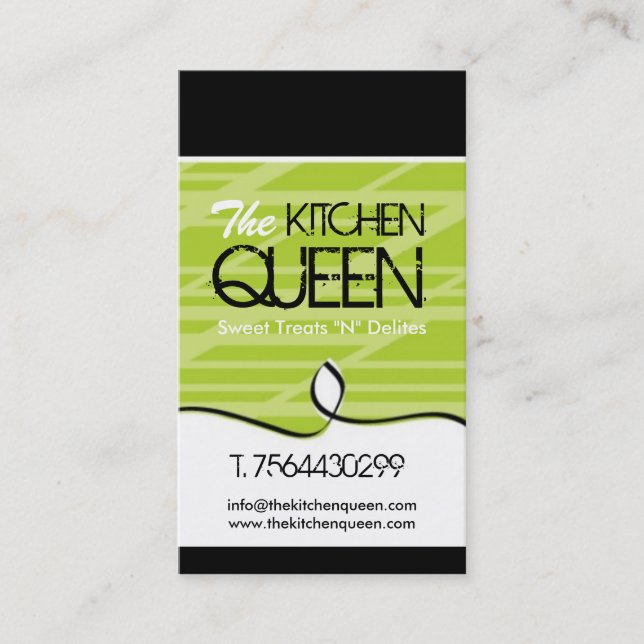 Tarjetas de visita modernas del cocinero (Anverso)