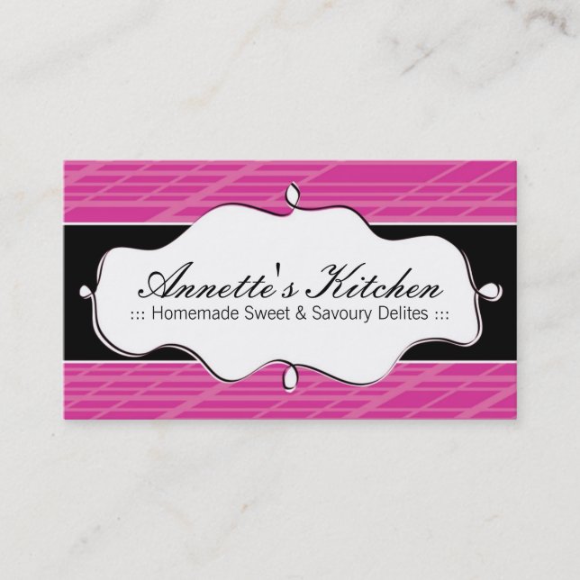 Tarjetas de visita modernas del cocinero (Anverso)