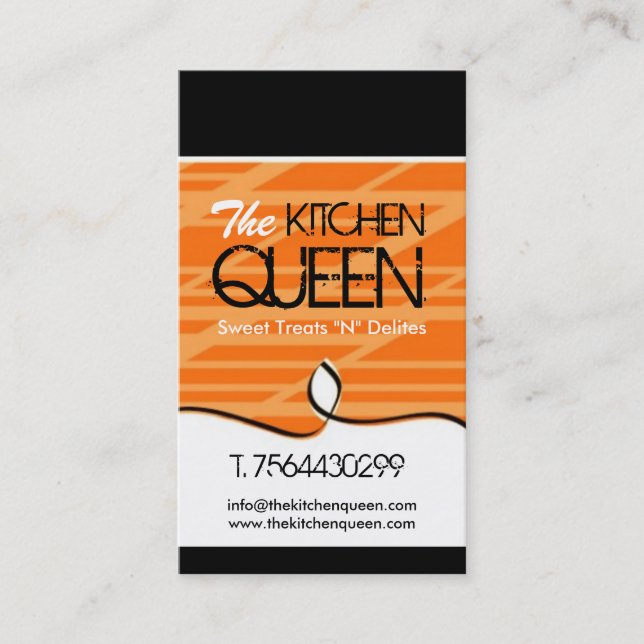 Tarjetas de visita modernas del cocinero (Anverso)