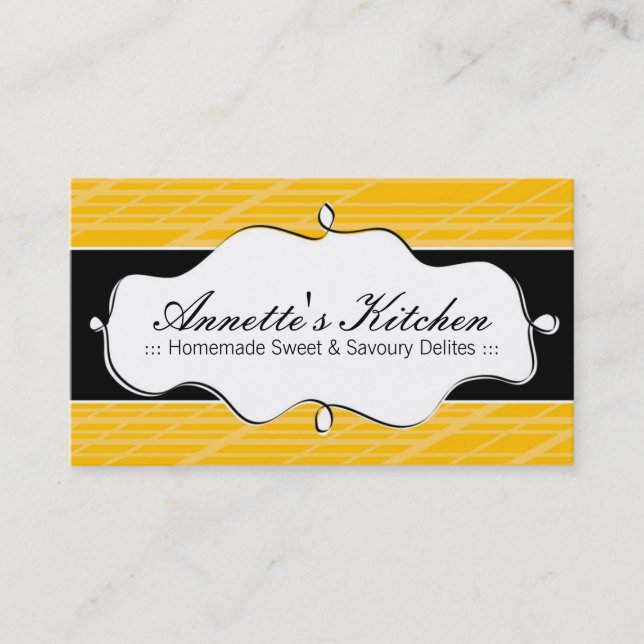 Tarjetas de visita modernas del cocinero (Anverso)