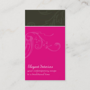 Tarjetas de visita modernas del Flourish