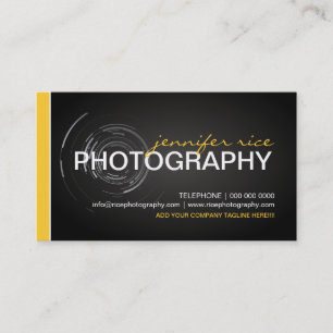 Tarjetas de visita modernas del fotógrafo