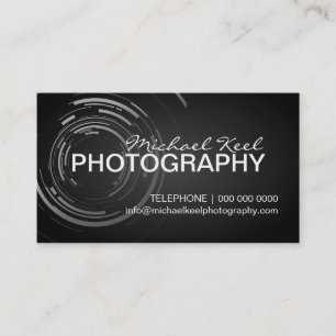 Tarjetas de visita modernas del fotógrafo