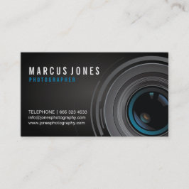 Tarjetas de visita modernas del fotógrafo