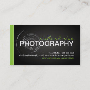 Tarjetas de visita modernas del fotógrafo 2