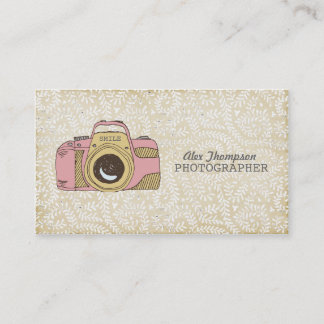 Tarjetas de visita modernas del fotógrafo del