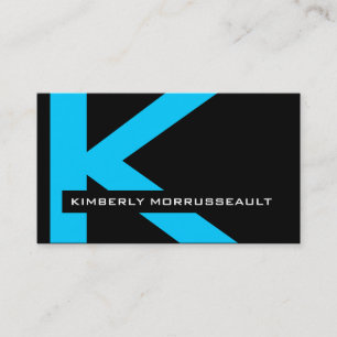 Tarjetas de visita modernas del monograma