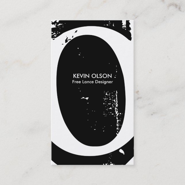 Tarjetas de visita modernas del monograma (Anverso)