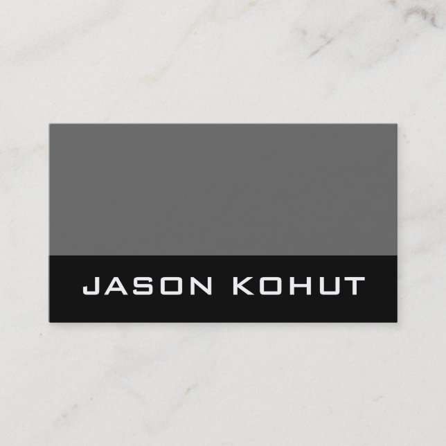 Tarjetas de visita modernas del monograma (Anverso)