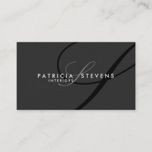Tarjetas de visita modernas elegantes de la firma