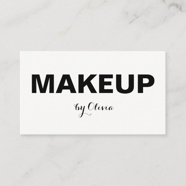 Tarjetas de visita modernas elegantes del artista (Anverso)