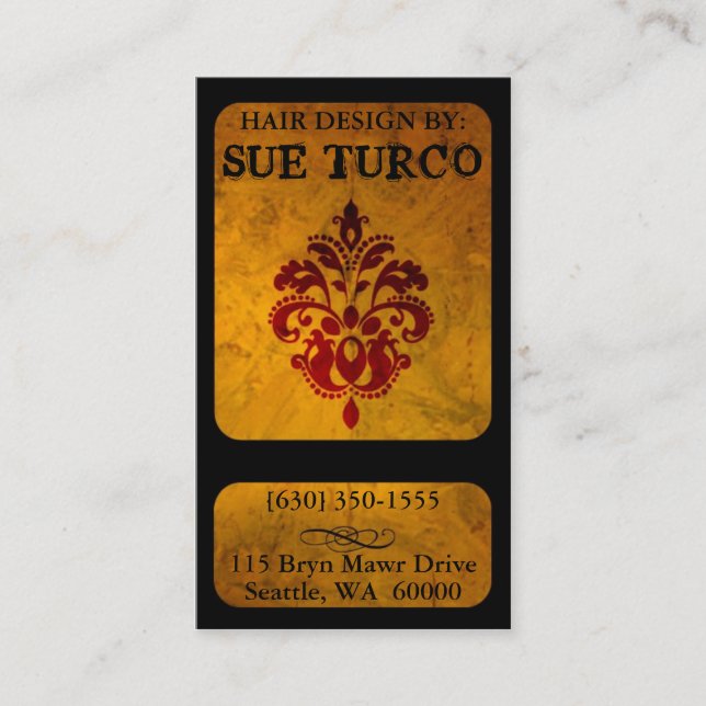 Tarjetas de visita modernas exclusivas (Anverso)