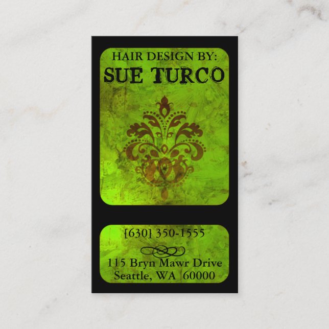 Tarjetas de visita modernas exclusivas (Anverso)