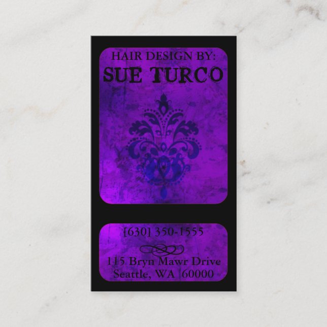 Tarjetas de visita modernas exclusivas (Anverso)