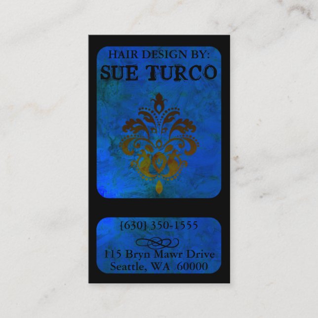 Tarjetas de visita modernas exclusivas (Anverso)