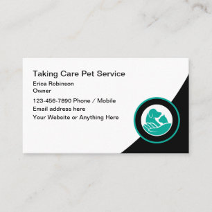 Tarjetas de visita modernas para el servicio de cu