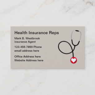Tarjetas de visita modernas Rep Insurance