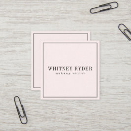 Tarjetas de visita modernas rosadas de Rubor