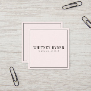 Tarjetas de visita modernas rosadas de Rubor