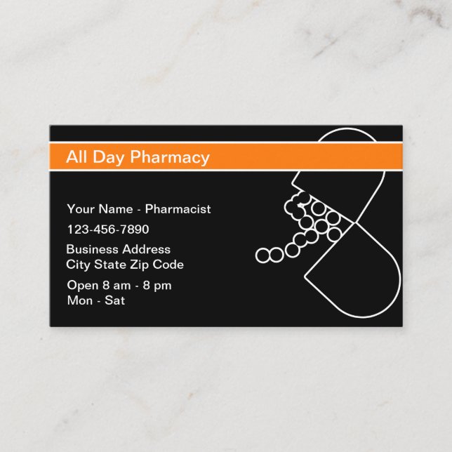 Tarjetas de visita modernas y elegantes para farma (Anverso)