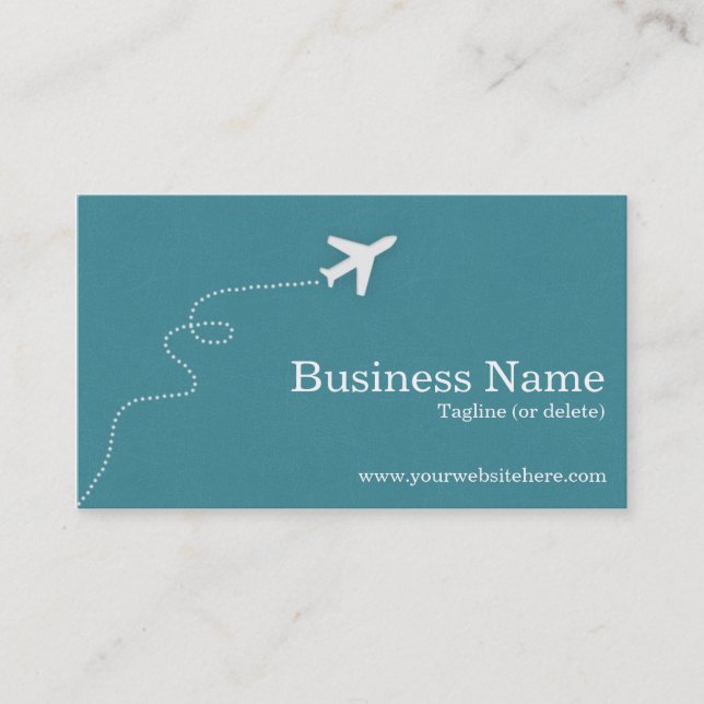 Tarjetas de visita modernas y simples del viaje (Anverso)