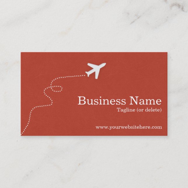 Tarjetas de visita modernas y simples del viaje (Anverso)