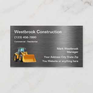 Tarjetas de visita modernas y únicas para la cons