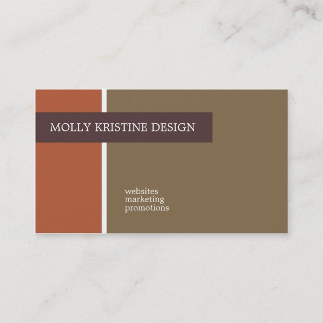 Tarjetas de visita Molly Kristine (Anverso)