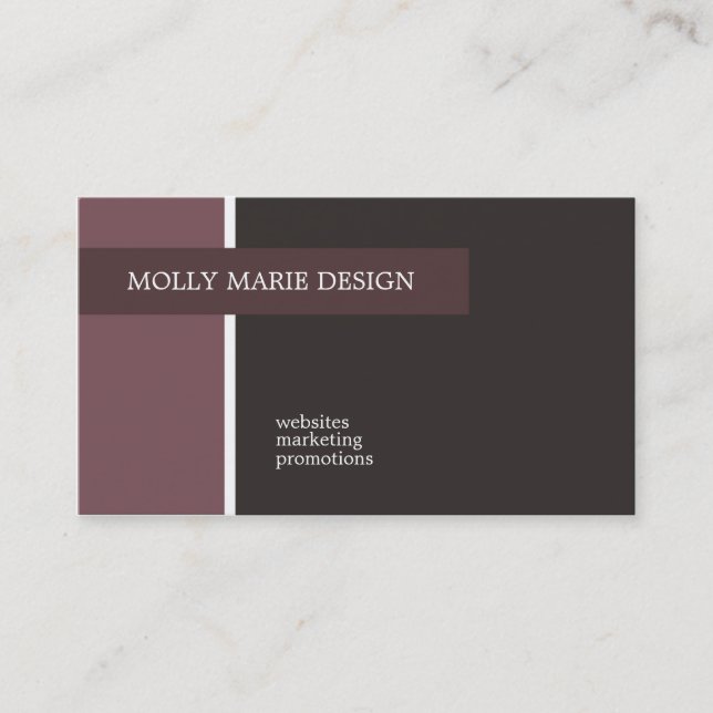 Tarjetas de visita Molly Marie (Anverso)