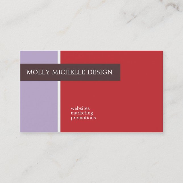 Tarjetas de visita Molly Michelle (Anverso)