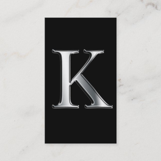 Tarjetas de visita mONOGRAM K (Anverso)
