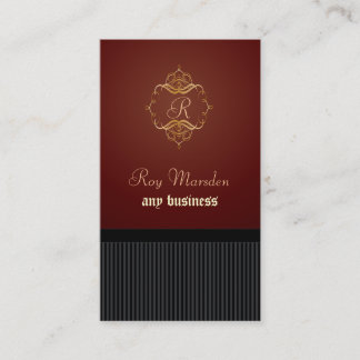 Tarjetas de visita, monograma