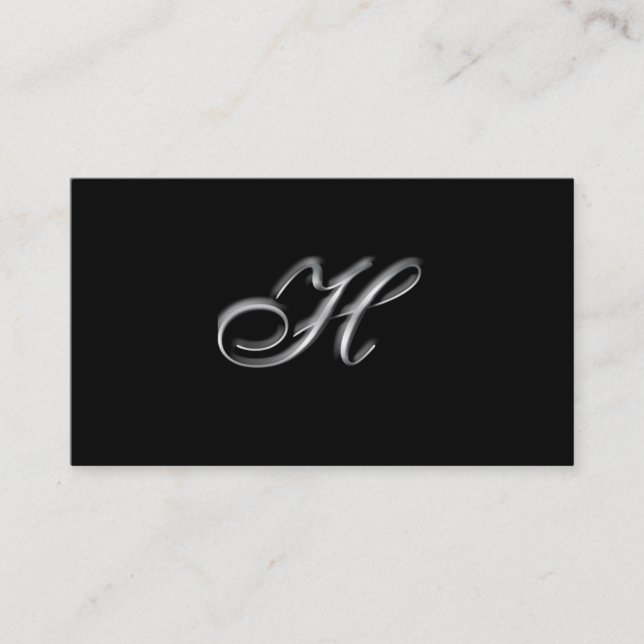 Tarjetas de visita Monograma H (Anverso)