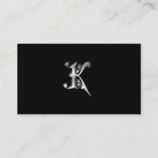Tarjetas de visita Monograma K