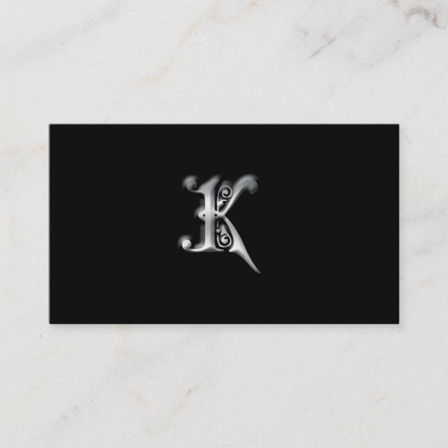 Tarjetas de visita Monograma K (Anverso)