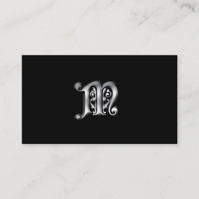 Tarjetas de visita Monograma M (Anverso)